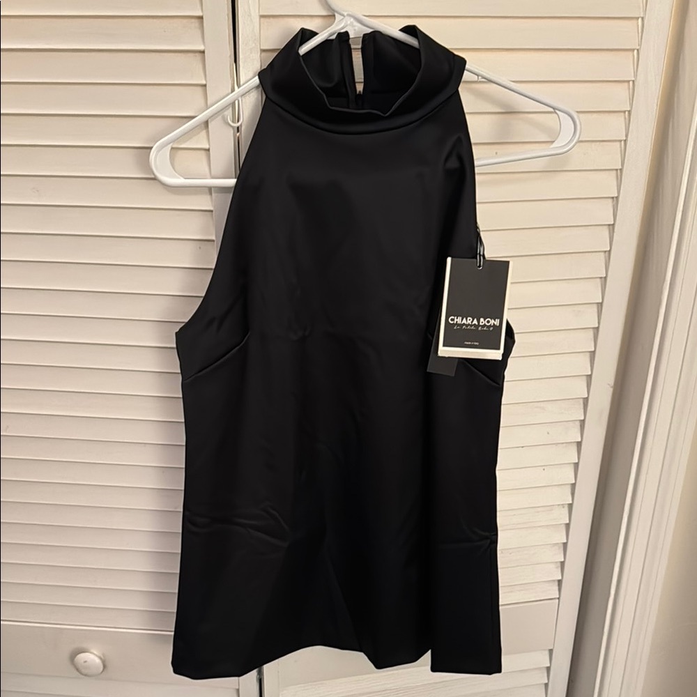 Chiara Boni Black Sleeveless Top